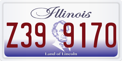 IL license plate Z399170