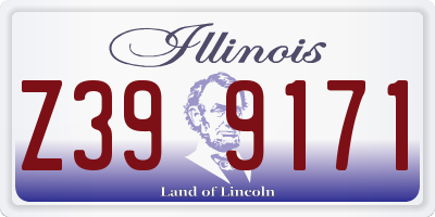 IL license plate Z399171