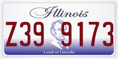 IL license plate Z399173