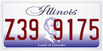IL license plate Z399175