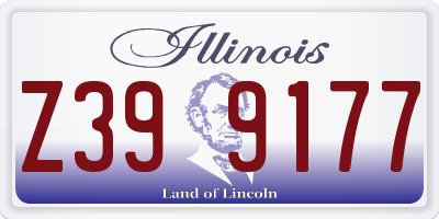 IL license plate Z399177