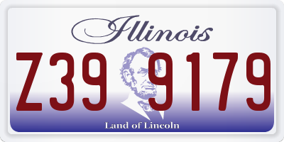 IL license plate Z399179