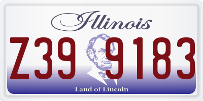 IL license plate Z399183