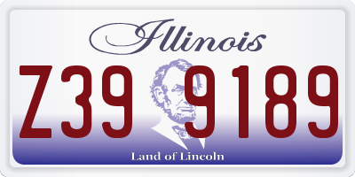 IL license plate Z399189