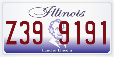 IL license plate Z399191