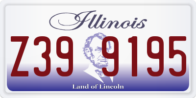 IL license plate Z399195