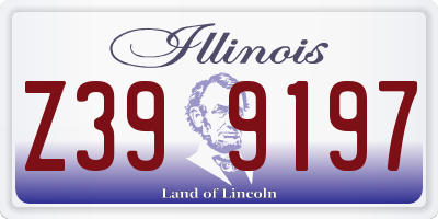 IL license plate Z399197