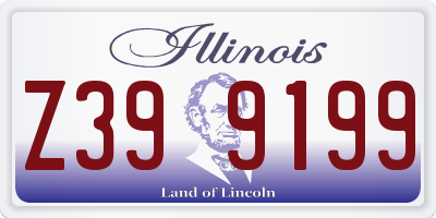 IL license plate Z399199