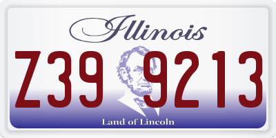 IL license plate Z399213