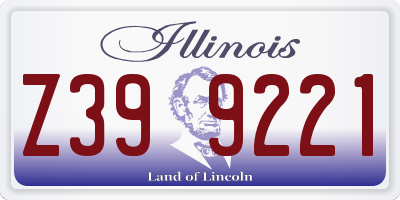IL license plate Z399221
