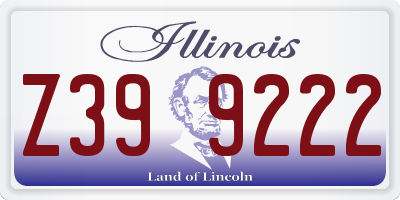 IL license plate Z399222