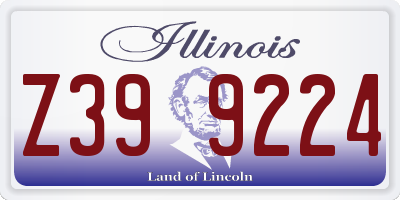 IL license plate Z399224