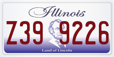 IL license plate Z399226