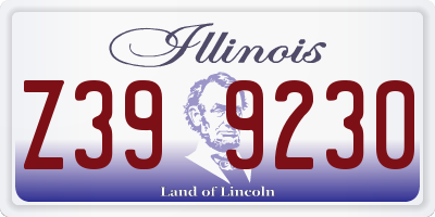 IL license plate Z399230