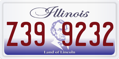 IL license plate Z399232