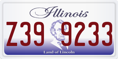 IL license plate Z399233
