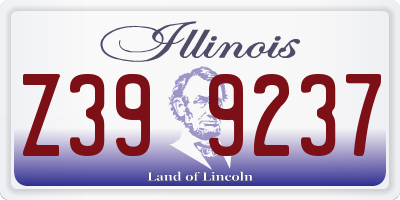 IL license plate Z399237