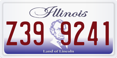 IL license plate Z399241