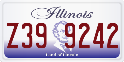 IL license plate Z399242