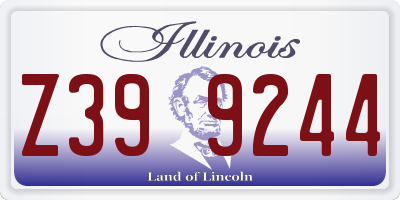 IL license plate Z399244