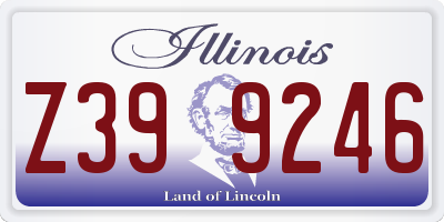 IL license plate Z399246