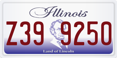 IL license plate Z399250