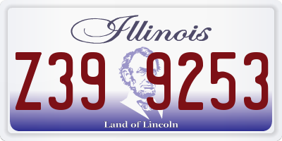 IL license plate Z399253