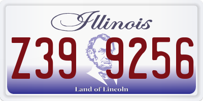 IL license plate Z399256