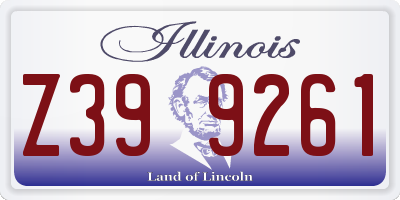 IL license plate Z399261