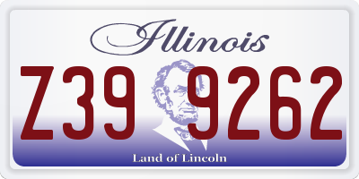 IL license plate Z399262