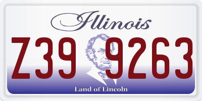 IL license plate Z399263