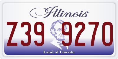 IL license plate Z399270