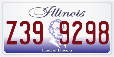 IL license plate Z399298