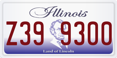 IL license plate Z399300
