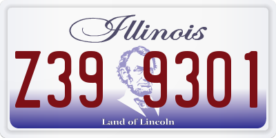 IL license plate Z399301
