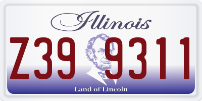 IL license plate Z399311
