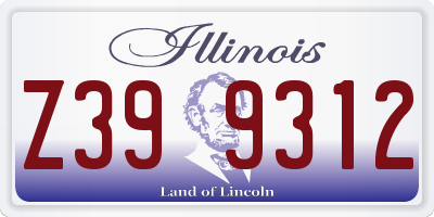 IL license plate Z399312