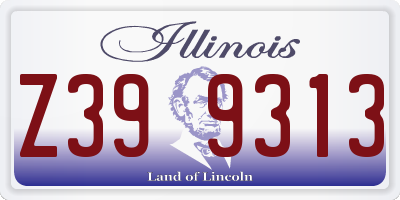 IL license plate Z399313