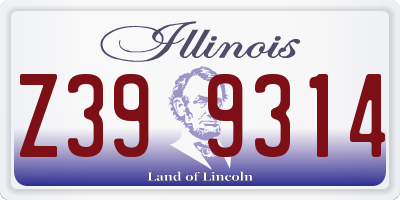 IL license plate Z399314