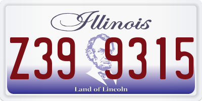 IL license plate Z399315