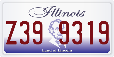 IL license plate Z399319