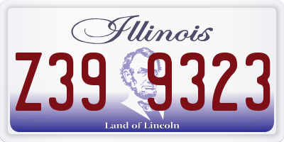 IL license plate Z399323