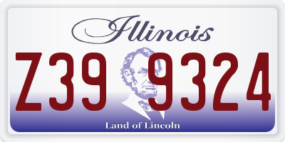 IL license plate Z399324