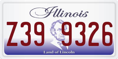 IL license plate Z399326