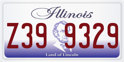 IL license plate Z399329