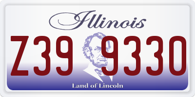 IL license plate Z399330
