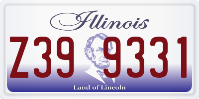 IL license plate Z399331