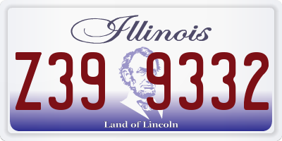 IL license plate Z399332
