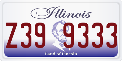 IL license plate Z399333