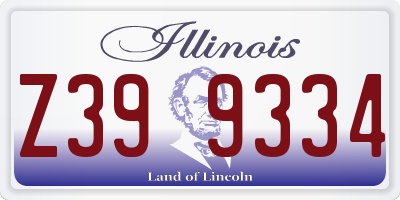 IL license plate Z399334